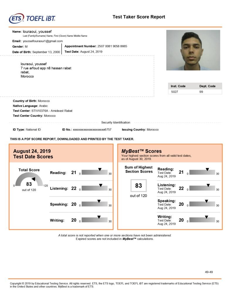 buy TOEFL certificate